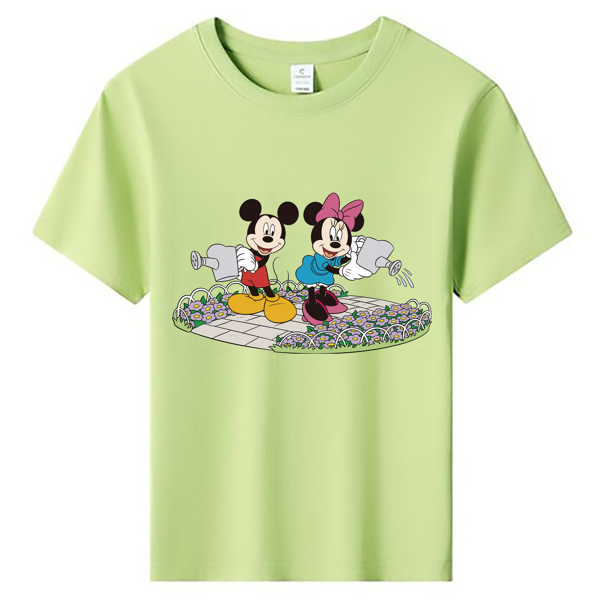 ミッキーマウス Mickey Mouse 綿100％キッズTシャツ（フロントプリント）